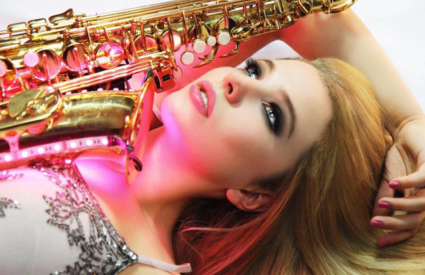 girl on sax