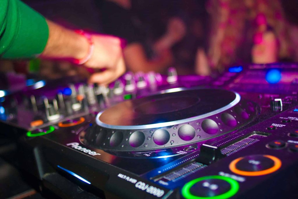 An image of a dj performing live